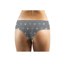 Thumbnail for Penang International Airport (PEN) Women Panties - Pattern - Gray - Back