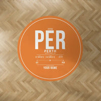 Thumbnail for Perth Airport (PER) Carpets - Carpet Round - ID Tag + Name - Orange