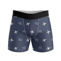 Thumbnail for Perth Airport (PER) Men Boxers - Pattern - Navy Blue