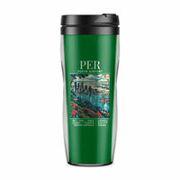Thumbnail for Perth Airport (PER) Travel Mugs - Poster - Plastic (No Holder) - Green