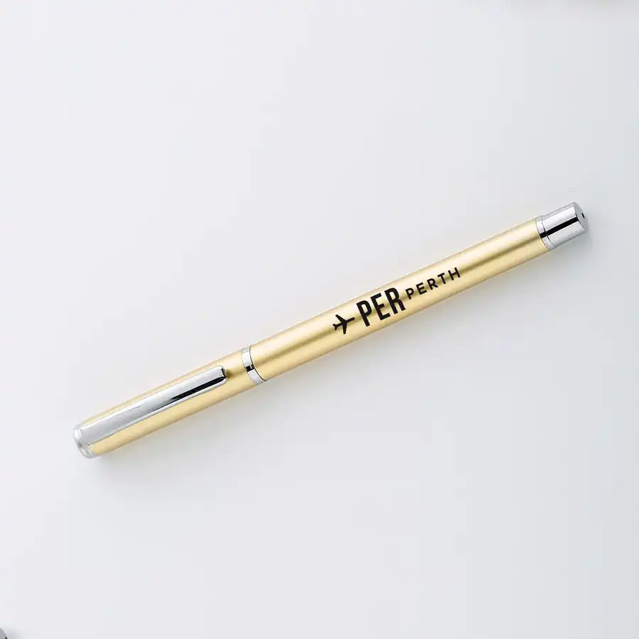 Perth Airport (PER) Pens - ballpen - gold