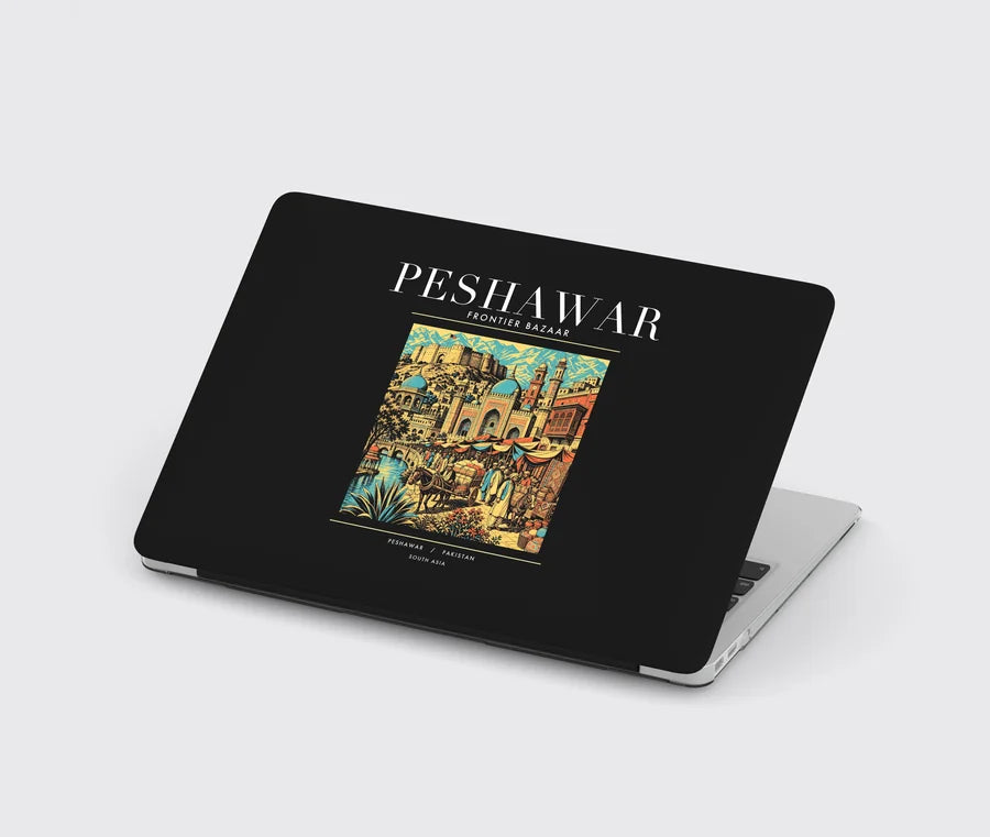 PESHAWAR - Poster - MacBook Case - Black