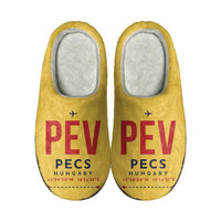Thumbnail for Pécs-Pogány International Airport (PEV) Slippers & Flip Flops - Slippers - Cotton - Code - Same - Yellow