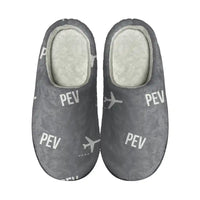 Thumbnail for Pécs-Pogány International Airport (PEV) Slippers & Flip Flops - Slippers - Cotton - Pattern - Gray