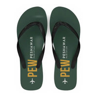 Thumbnail for Bacha Khan International Airport (PEW) Slippers & Flip Flops - Slippers - Flip Flops - Code - Dark Green