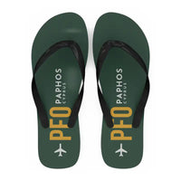 Thumbnail for Paphos International Airport (PFO) Slippers & Flip Flops - Slippers - Flip Flops - Code - Dark Green