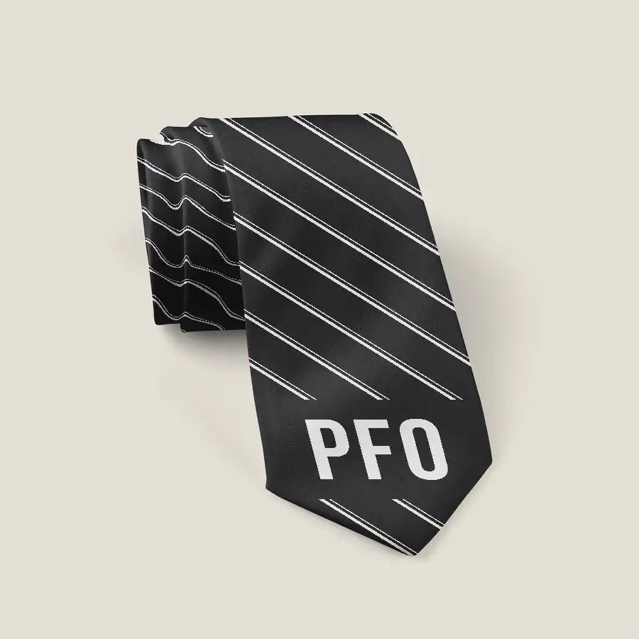 Paphos International Airport (PFO) Ties - Tie - Stripe - Black