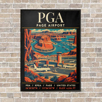 Thumbnail for PGA - Poster - Canvas Framed - Black