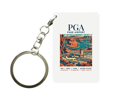 PGA - Poster - Key Chain - White