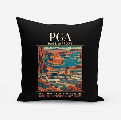 PGA - Poster - Pillow - Black