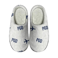 Thumbnail for Punta Gorda Airport (PGD) Slippers & Flip Flops - Slippers - Cotton - Pattern - White