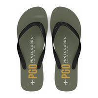 Thumbnail for Punta Gorda Airport (PGD) Slippers & Flip Flops - Slippers - Flip Flops - Code - Green Army
