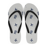 Thumbnail for Punta Gorda Airport (PGD) Slippers & Flip Flops - Slippers - Flip Flops - Pattern - White