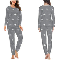 Thumbnail for Perpignan–Rivesaltes Airport (PGF) Pajamas - Women Pajamas - Gray