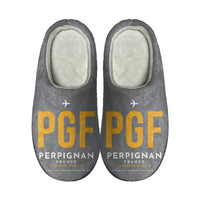 Thumbnail for Perpignan–Rivesaltes Airport (PGF) Slippers & Flip Flops - Slippers - Cotton - Code - Same - Gray