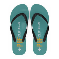 Thumbnail for Perpignan–Rivesaltes Airport (PGF) Slippers & Flip Flops - Slippers - Flip Flops - Code - Turquoise