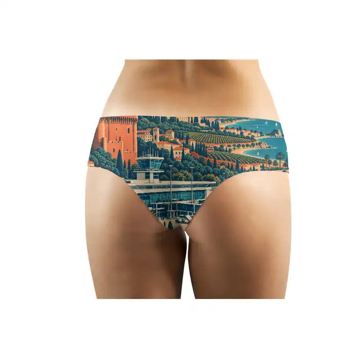 Perpignan–Rivesaltes Airport (PGF) Women Panties - Scene - Back