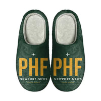 Thumbnail for Newport News Williamsburg International Airport (PHF) Slippers & Flip Flops - Slippers - Cotton - Code - Same - Dark Green