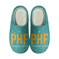 Thumbnail for Newport News Williamsburg International Airport (PHF) Slippers & Flip Flops - Slippers - Cotton - Code - Same - Turquoise