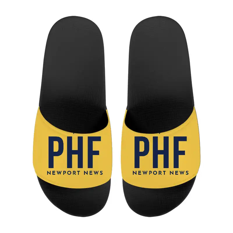 Newport News Williamsburg International Airport (PHF) Slippers & Flip Flops - Slippers - Sport - Code - Yellow