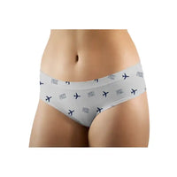 Thumbnail for Phoenix Sky Harbor International Airport (PHX) Women Panties - Pattern - Light Gray - Front