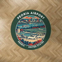 Thumbnail for General Wayne A. Downing Peoria International Airport (PIA) Carpets - Carpet Round - Badge - Dark Green