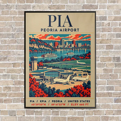 PIA - Poster - Canvas Framed - Beige