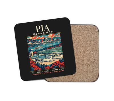 PIA - Poster - Coaster - Black