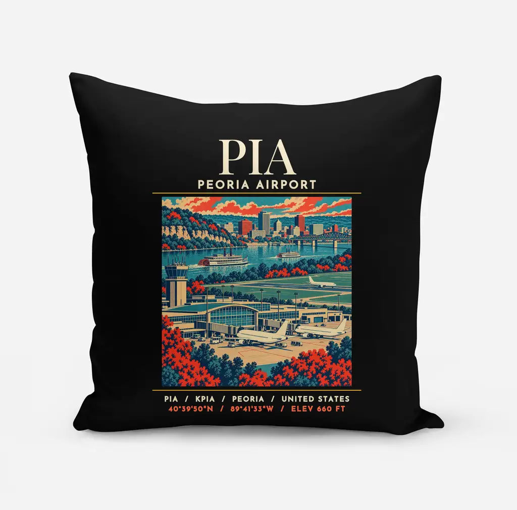 PIA - Poster - Pillow - Black