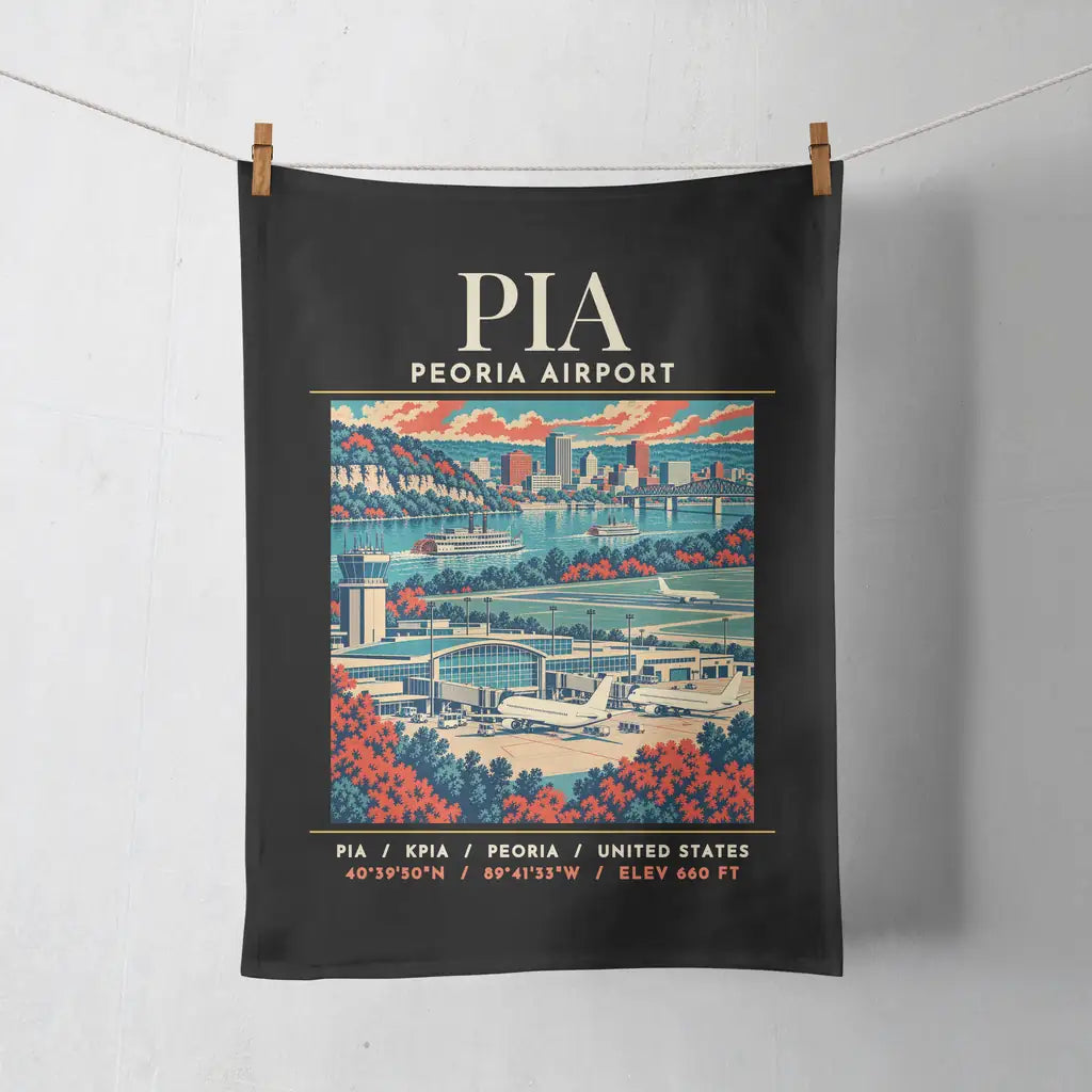 PIA - Poster - Towel - Black