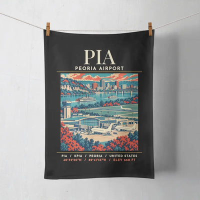 PIA - Poster - Towel - Black