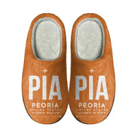 Thumbnail for General Wayne A. Downing Peoria International Airport (PIA) Slippers & Flip Flops - Slippers - Cotton - Code - Same - Orange