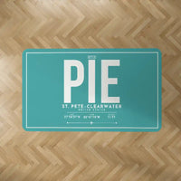 Thumbnail for St. Pete–Clearwater International Airport (PIE) Carpets - Carpet Rectangle - ID Tag - Turquoise