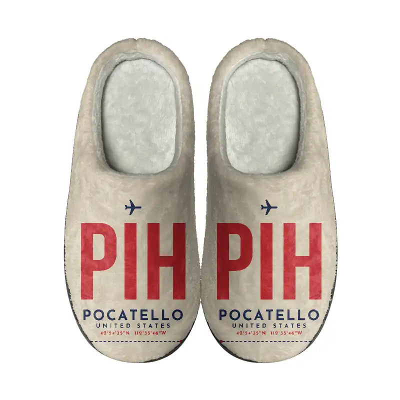 Pocatello Regional Airport (PIH) Slippers & Flip Flops - Slippers - Cotton - Code - Same - Beige