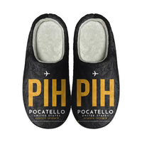 Thumbnail for Pocatello Regional Airport (PIH) Slippers & Flip Flops - Slippers - Cotton - Code - Same - Black