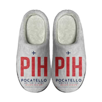 Thumbnail for Pocatello Regional Airport (PIH) Slippers & Flip Flops - Slippers - Cotton - Code - Same - Light Gray