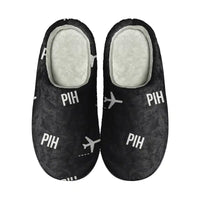 Thumbnail for Pocatello Regional Airport (PIH) Slippers & Flip Flops - Slippers - Cotton - Pattern - Black