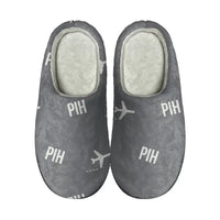 Thumbnail for Pocatello Regional Airport (PIH) Slippers & Flip Flops - Slippers - Cotton - Pattern - Gray