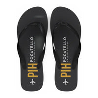 Thumbnail for Pocatello Regional Airport (PIH) Slippers & Flip Flops - Slippers - Flip Flops - Code - Black