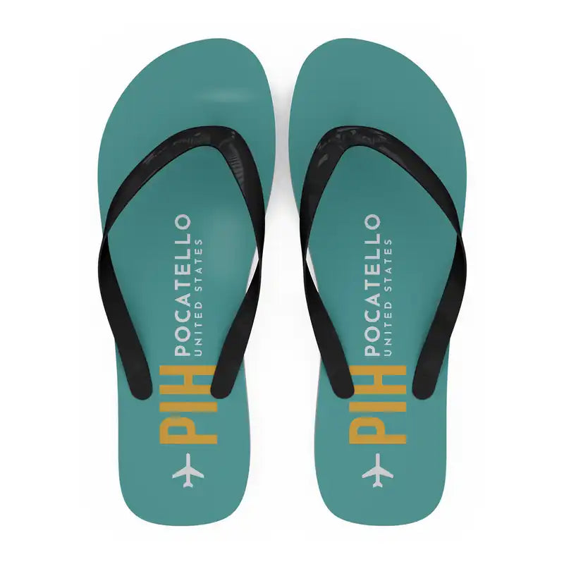 Pocatello Regional Airport (PIH) Slippers & Flip Flops - Slippers - Flip Flops - Code - Turquoise