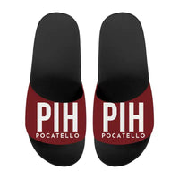 Thumbnail for Pocatello Regional Airport (PIH) Slippers & Flip Flops - Slippers - Sport - Code - Dark Red