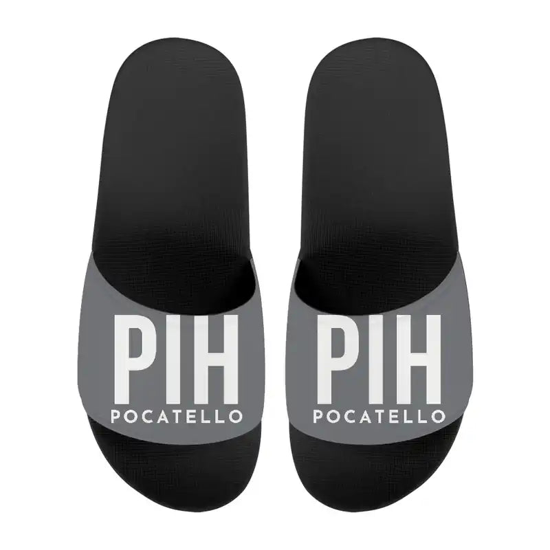 Pocatello Regional Airport (PIH) Slippers & Flip Flops - Slippers - Sport - Code - Gray