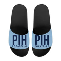 Thumbnail for Pocatello Regional Airport (PIH) Slippers & Flip Flops - Slippers - Sport - Code - Light Blue