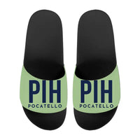 Thumbnail for Pocatello Regional Airport (PIH) Slippers & Flip Flops - Slippers - Sport - Code - Light Green