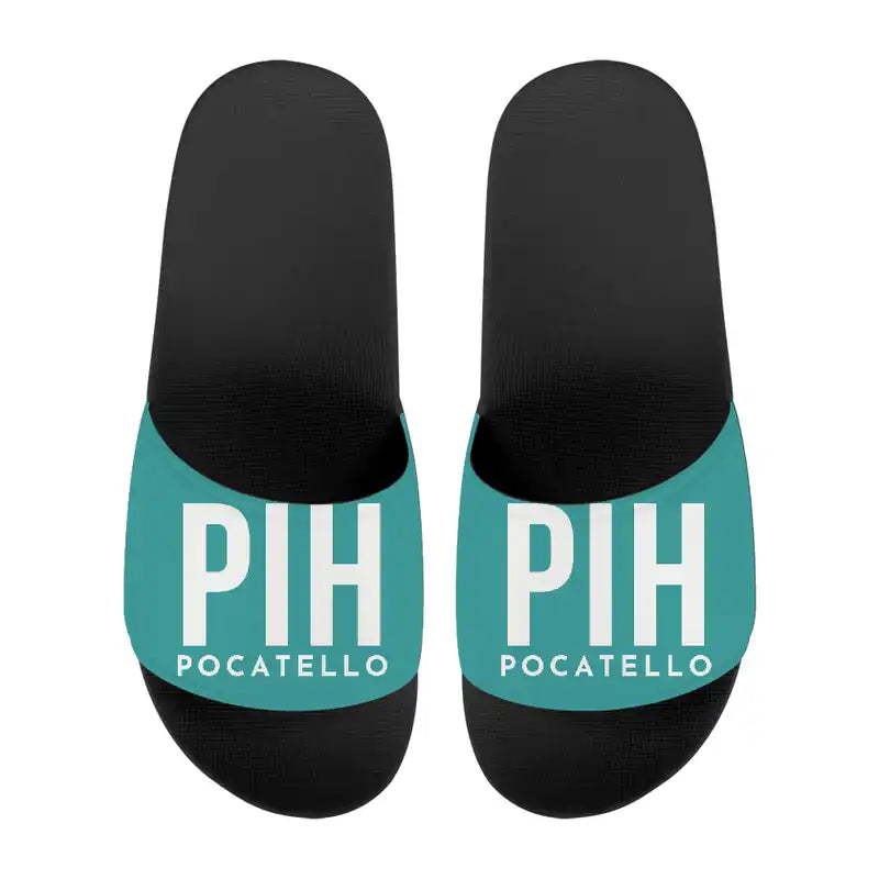 Pocatello Regional Airport (PIH) Slippers & Flip Flops - Slippers - Sport - Code - Turquoise