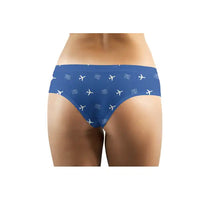 Thumbnail for Pocatello Regional Airport (PIH) Women Panties - Pattern - Blue - Back