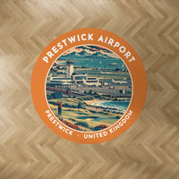Thumbnail for Glasgow Prestwick Airport (PIK) Carpets - Carpet Round - Badge - Orange