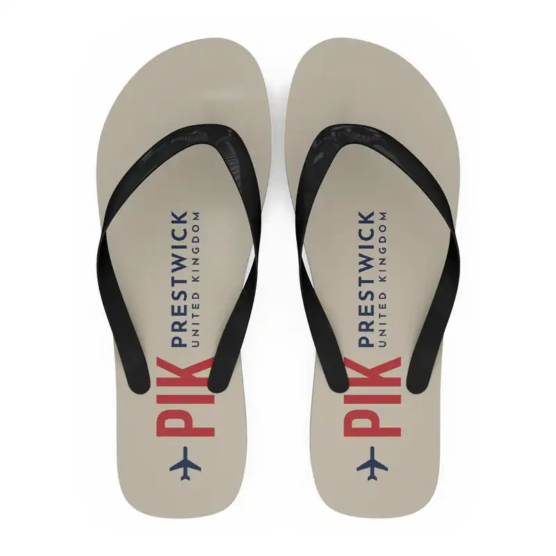 Glasgow Prestwick Airport (PIK) Slippers & Flip Flops - Slippers - Flip Flops - Code - Beige