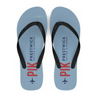Thumbnail for Glasgow Prestwick Airport (PIK) Slippers & Flip Flops - Slippers - Flip Flops - Code - Light Blue