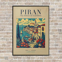 Thumbnail for PIRAN - Poster - Canvas Framed - Beige
